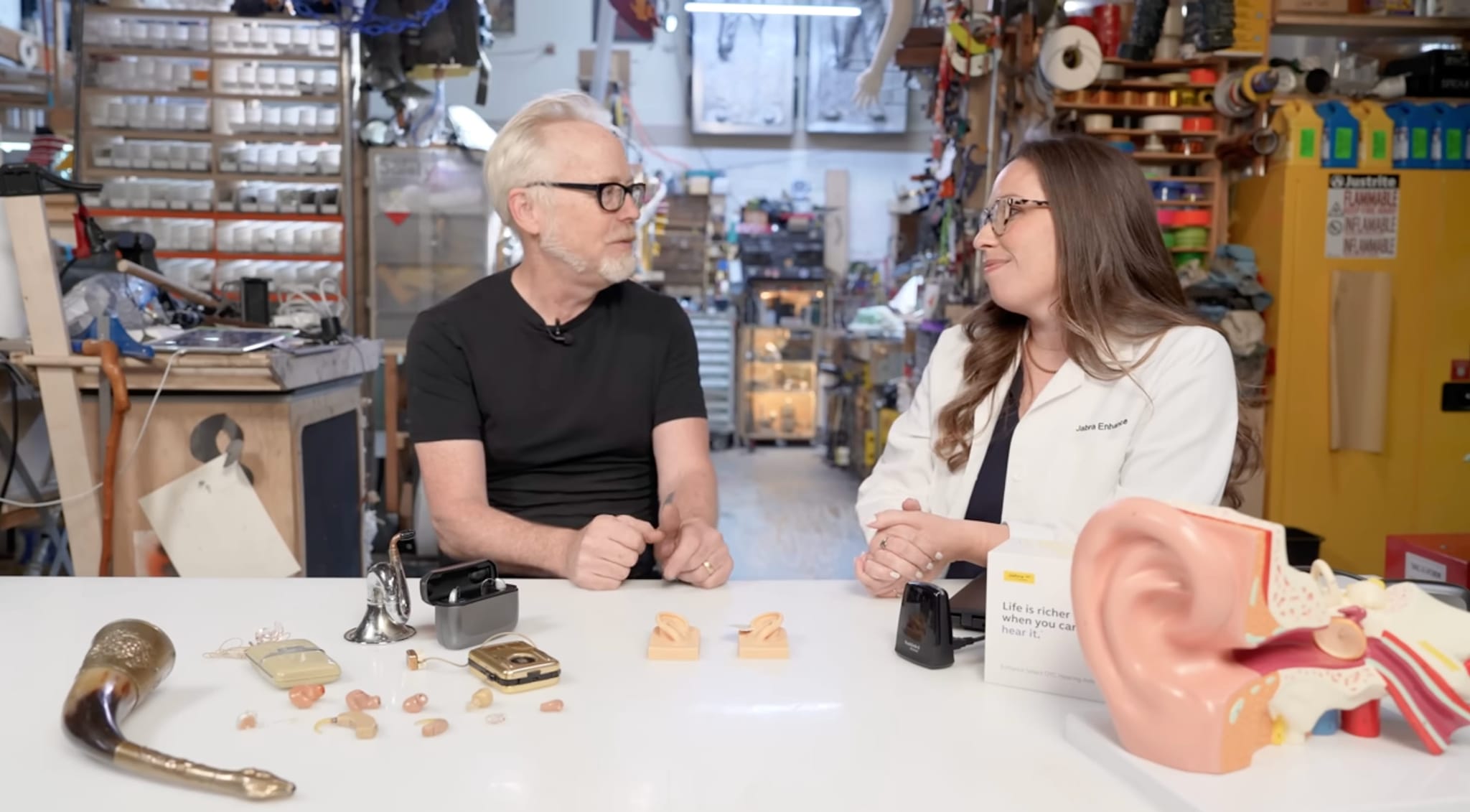 Adam Savage talks to Dr. Katie Keese, Head of Audiology at Jabra Enhance, about virtual audiology.