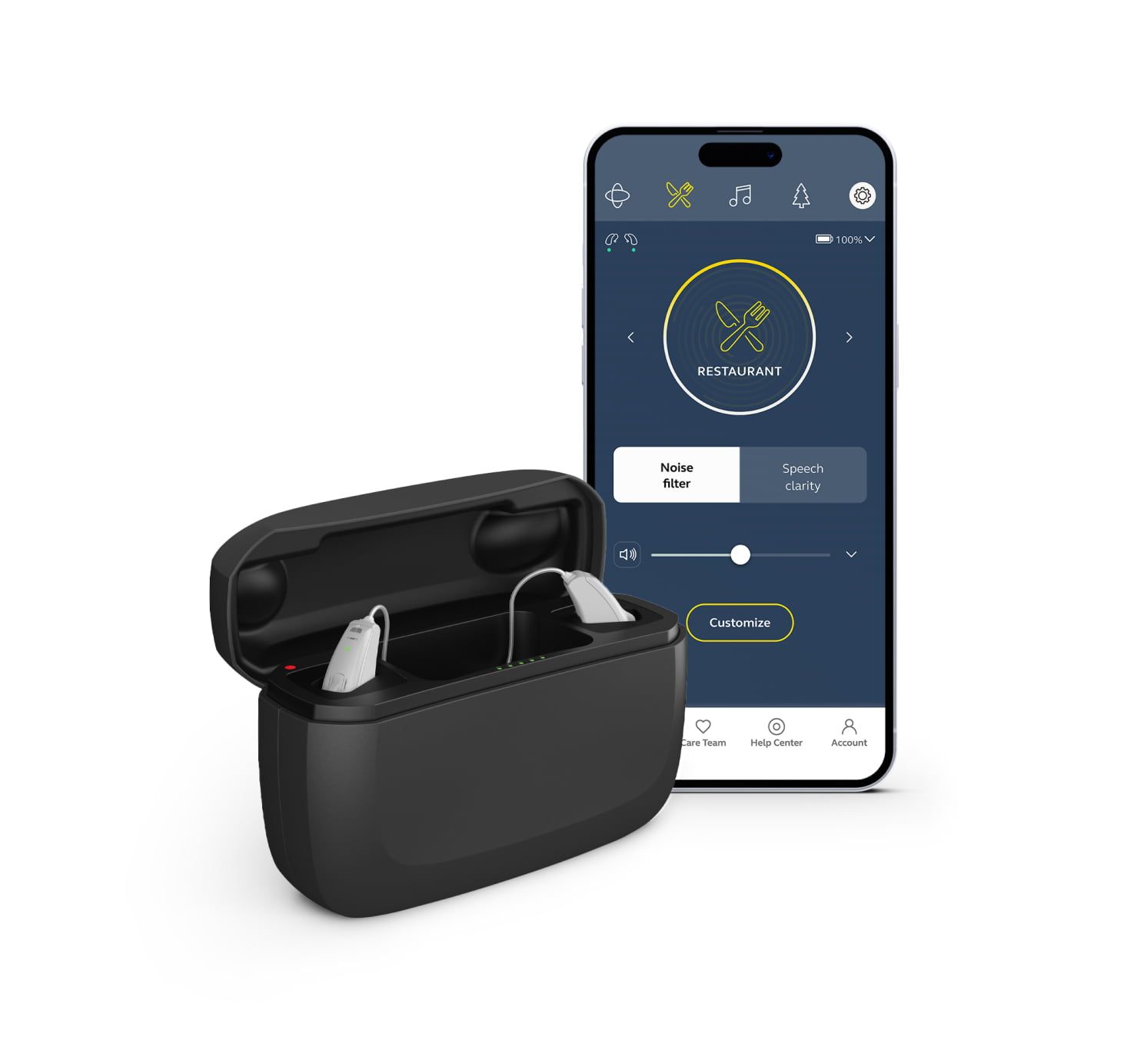 to the quick start guide Jabra Enhance