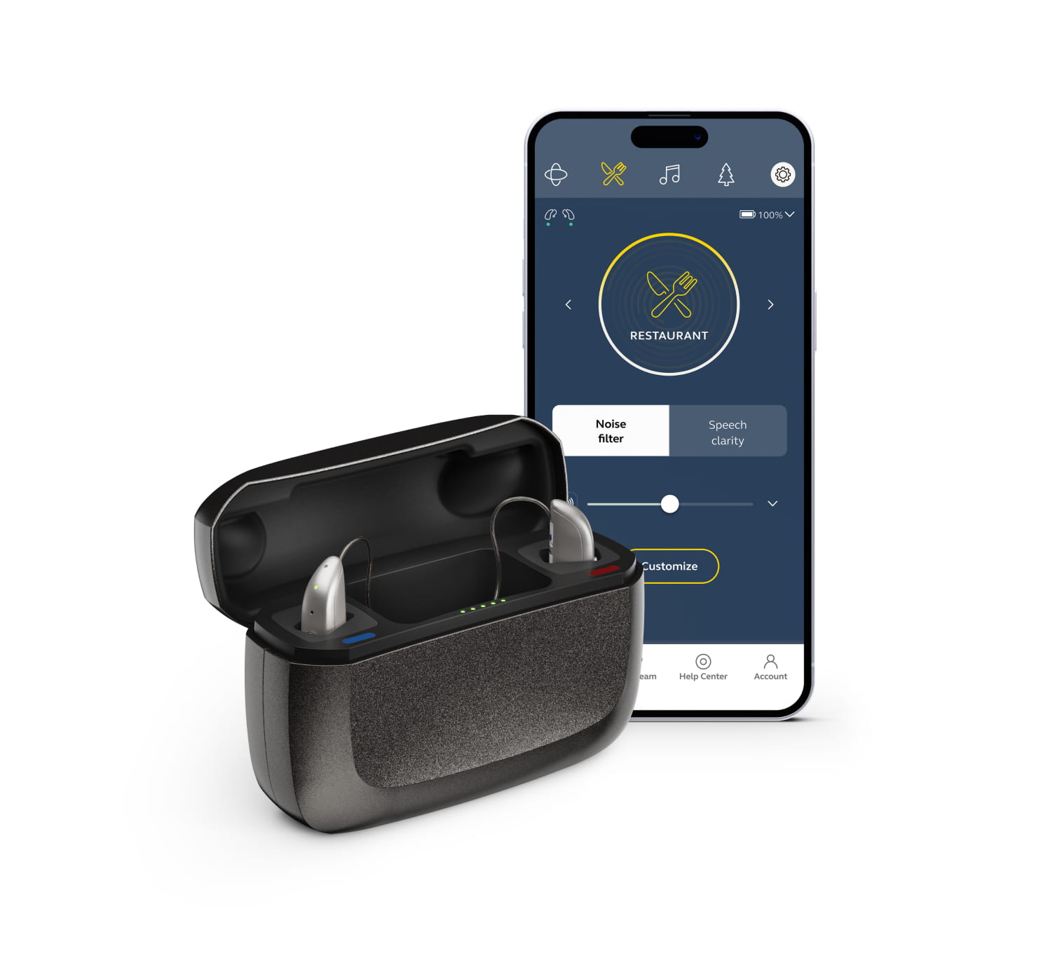 to the quick start guide Jabra Enhance