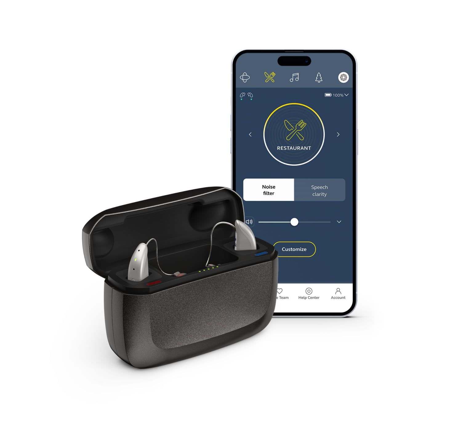 to the quick start guide Jabra Enhance